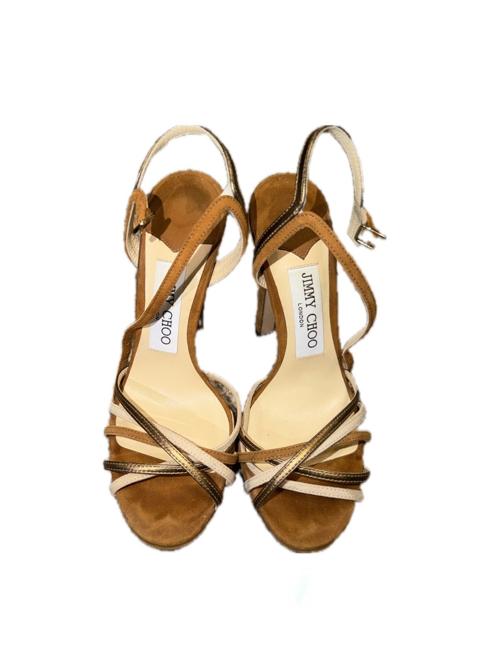 Jimmy Choo Multicolor Suede Platform Heels